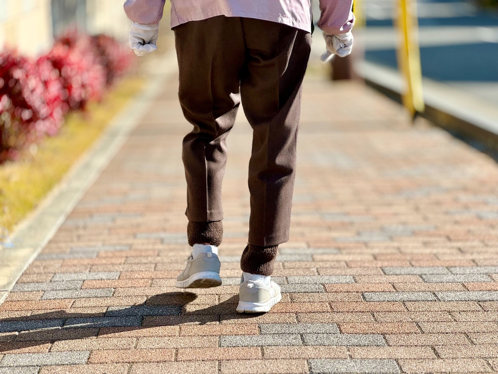 Elderly man walking